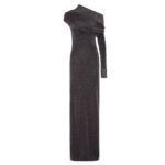 FENDI BLACK KNIT DRESS WITH METALLIC YARN