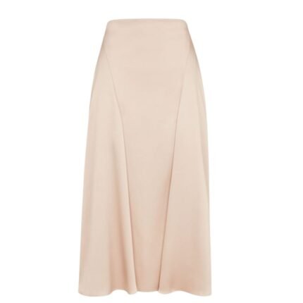 FENDI CHAMPAGNE-COLORED SILK SKIRT