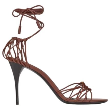 SAINT LAURENT BABYLONE SANDALS IN SMOOTH LEATHER