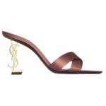 SAINT LAURENT OPYUM MULES IN SATIN CREPE