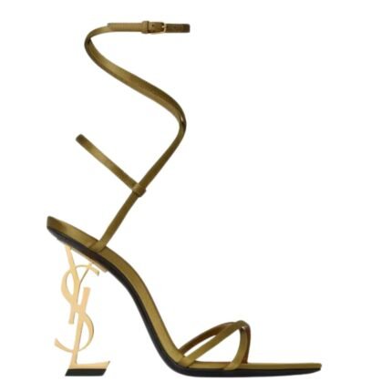 SAINT LAURENT OPYUM SANDALS IN SATIN CREPE