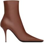 SAINT LAURENT ASHLEY BOOTIES IN SMOOTH LEATHER