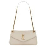 SAINT LAURENT CALYPSO SMALL IN PLUNGED LAMBSKIN