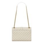 SAINT LAURENT ENVELOPE MEDIUM IN QUILTED GRAIN DE POUDRE EMBOSSED LEATHER