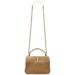 SAINT LAURENT COLLEGE MEDIUM IN QUILTED SUEDE