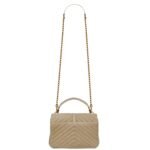 SAINT LAURENT COLLEGE MEDIUM IN QUILTED SUEDE