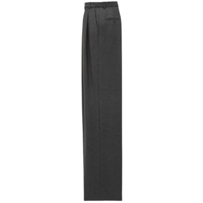 SAINT LAURENT WIDE LEG PANTS IN CASHMERE