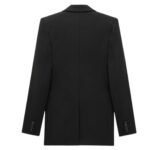 SAINT LAURENT JACKET IN GRAIN DE POUDRE