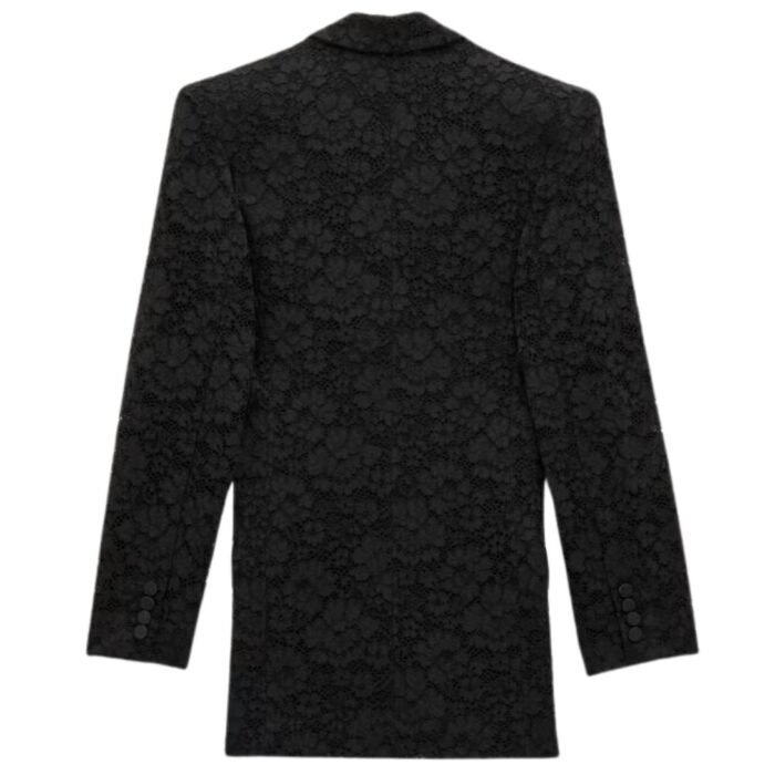 SAINT LAURENT TUXEDO JACKET IN GUIPURE