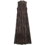 SAINT LAURENT LAVALLIÈRE DRESS IN LUREX PAISLEY SILK