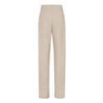 FENDI MICRO CHECK WOOL PANTS