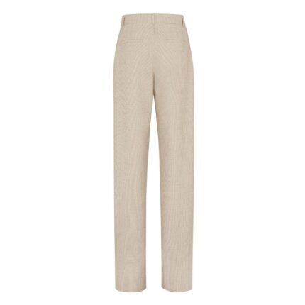 FENDI MICRO CHECK WOOL PANTS