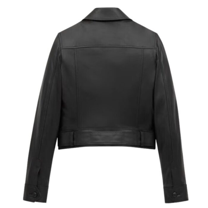 SAINT LAURENT CROPPED JACKET IN LAMBSKIN