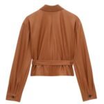 SAINT LAURENT SAHARIENNE SHORT JACKET IN LAMBSKIN