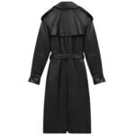 SAINT LAURENT TRENCH COAT IN SHINY LAMBSKIN