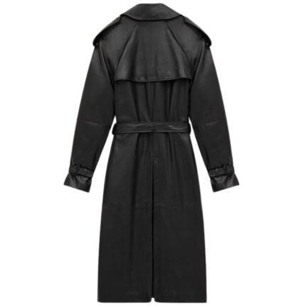 SAINT LAURENT TRENCH COAT IN SHINY LAMBSKIN