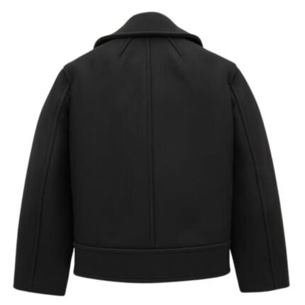 SAINT LAURENT OVERSIZED PEACOAT IN WOOL