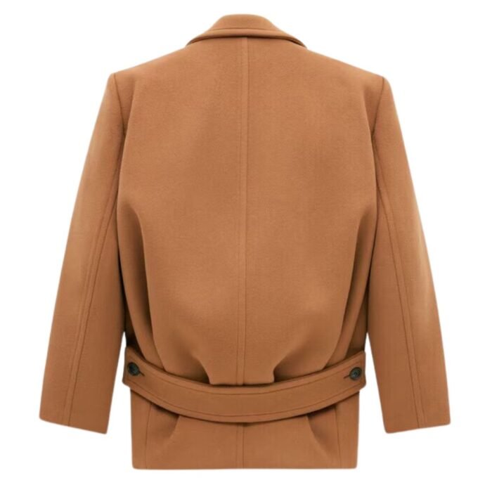 SAINT LAURENT SHORT COAT IN WOOL