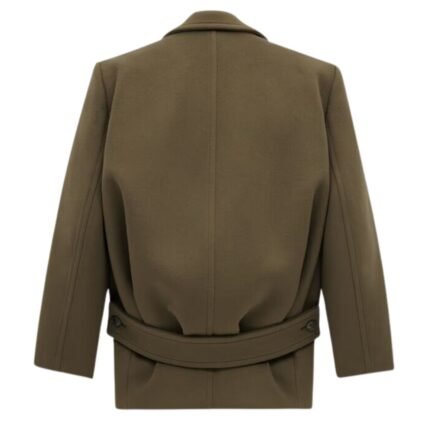 SAINT LAURENT SHORT COAT IN WOOL