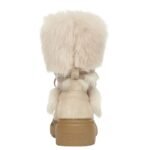 FENDI APRES CHIC BEIGE SHEEPSKIN AND CHAMOIS BOOTS