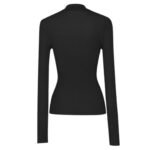 SAINT LAURENT RIBBED SWEATER CASSANDRE IN SILK