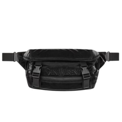 SAINT LAURENT CROSSBODY BAG IN SILKTECH CANVAS