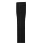 SAINT LAURENT TUXEDO STRAIGHT PANTS IN GRAIN DE POUDRE