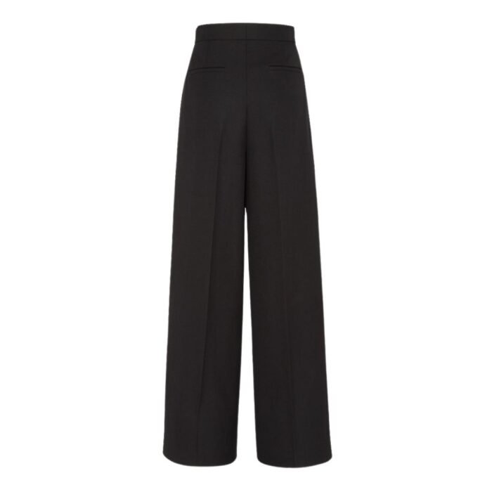 FENDI GRAIN DE POUDRE WOOL PANTS
