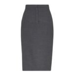 FENDI PINSTRIPED WOOL SKIRT