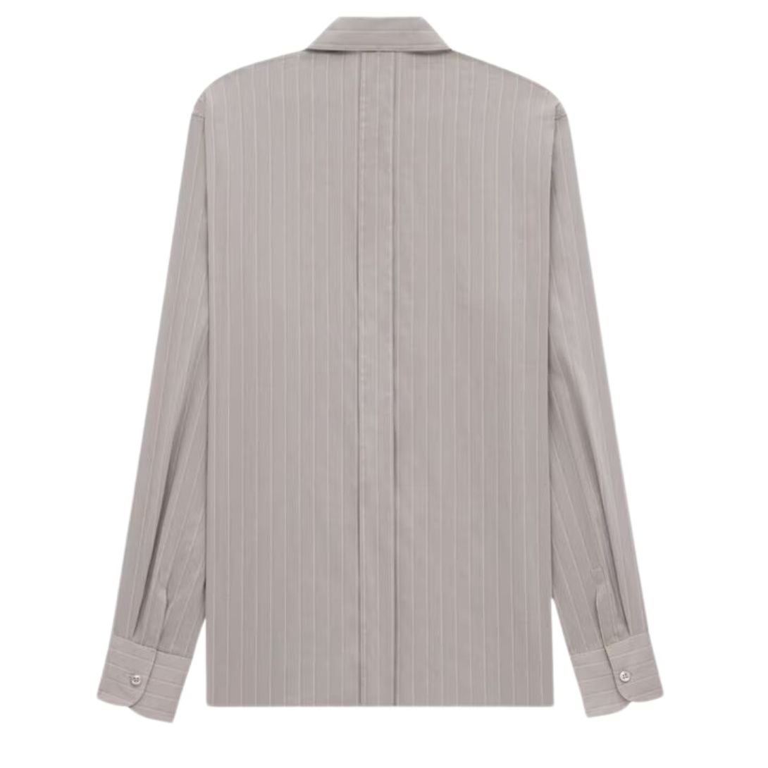 2 SAINT LAURENT SHIRT IN STRIPED COTTON AND SILK VOILE