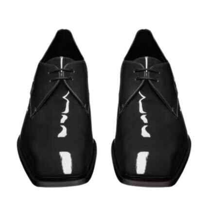 SAINT LAURENT JEAN DERBIES IN PATENT LEATHER