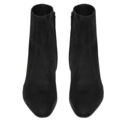 SAINT LAURENT VASSILI BOOTS IN SHIMMERING SUEDE