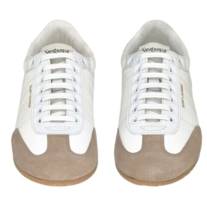 SAINT LAURENT ASTON SNEAKERS IN LEATHER AND NYLON