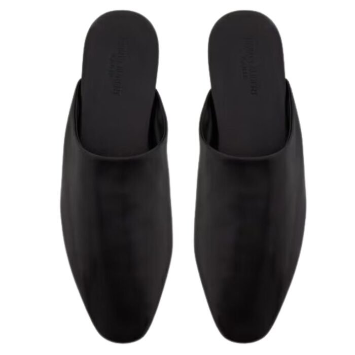SAINT LAURENT PLAZA MULES IN SMOOTH LEATHER