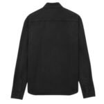 SAINT LAURENT CASSANDRE SHIRT IN RAVEN BLACK DENIM