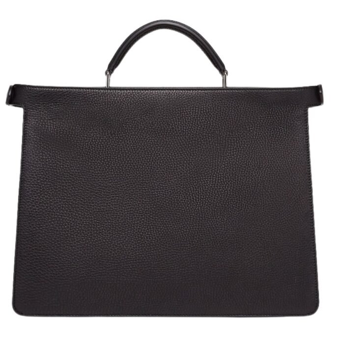 FENDI PEEKABOO ISEEU MEDIUM BLACK LEATHER BAG