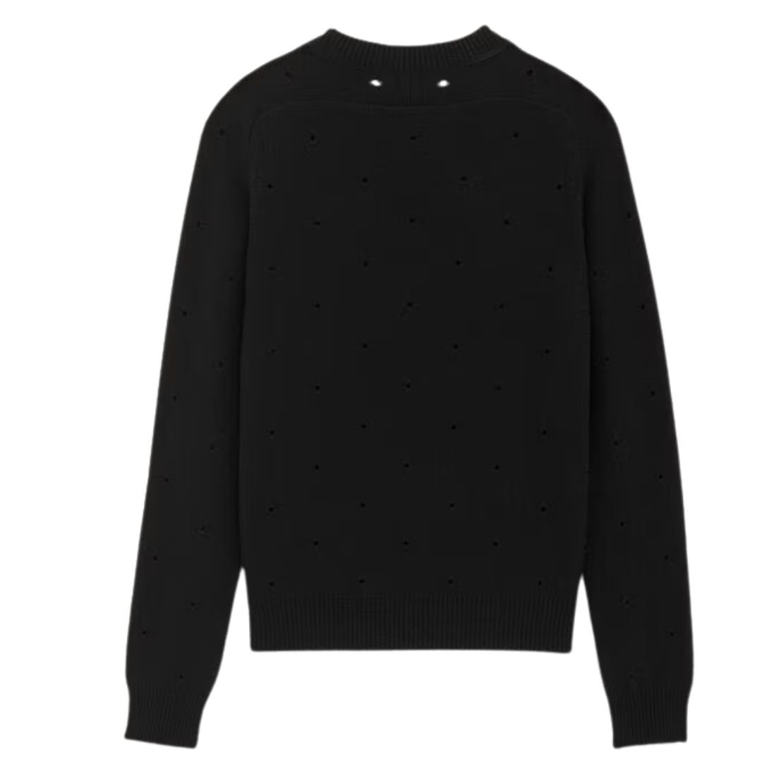 2 SAINT LAURENT SWEATER IN OPENWORK WOOL
