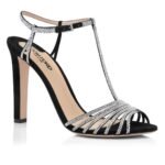 TOM FORD CRYSTAL EMBELLISHED SUEDE LEATHER JERRY SANDAL BLACK