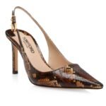 TOM FORD SNAKESKIN ANGELINA SLINGBACK
