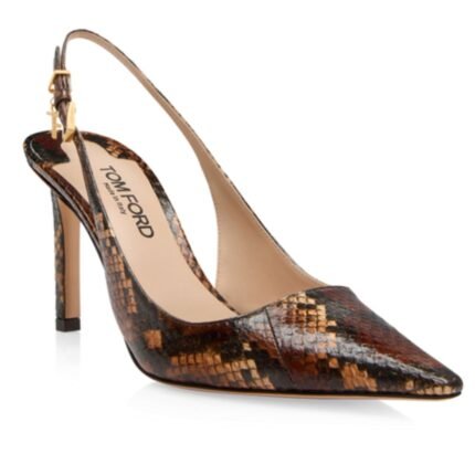 TOM FORD SNAKESKIN ANGELINA SLINGBACK
