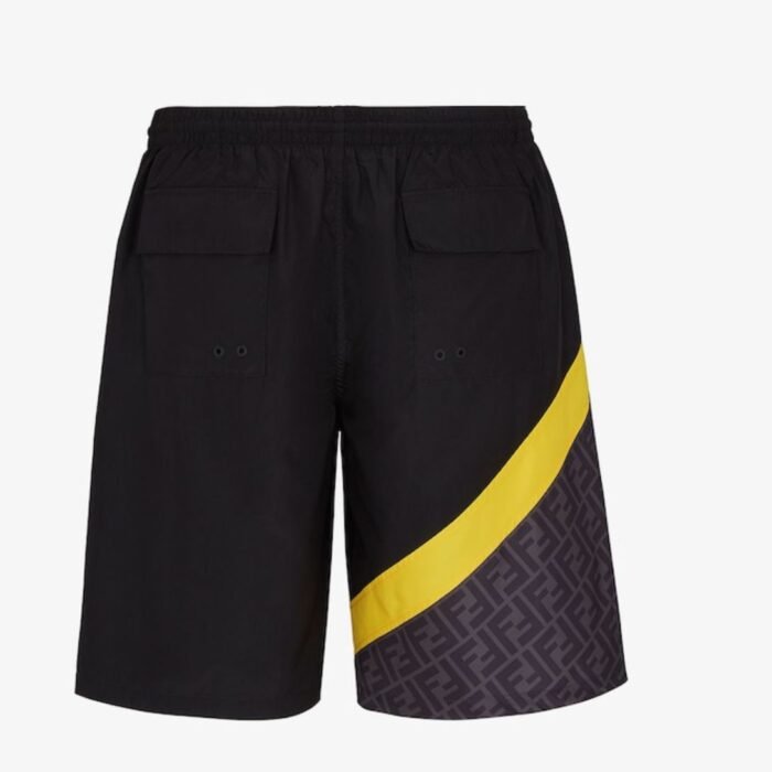 FENDI BLACK NYLON SHORTS