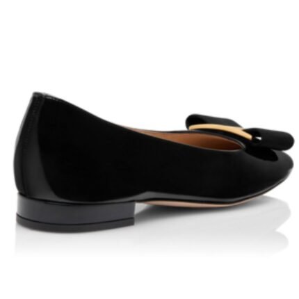TOM FORD LEATHER AND GROS GRAIN AUDREY BALLERINA FLAT