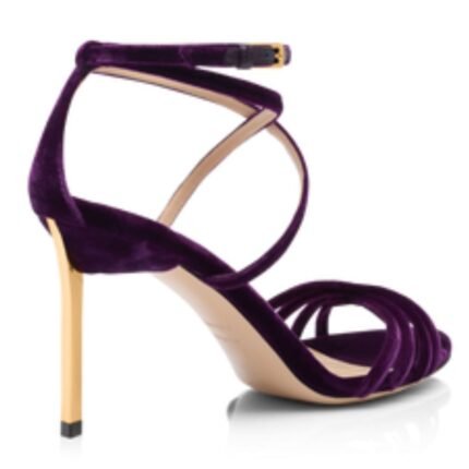 TOM FORD VELVET IDA SANDAL PURPLE