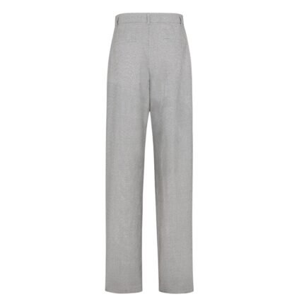 FENDI PANTS MICRO-CHECK WOOL