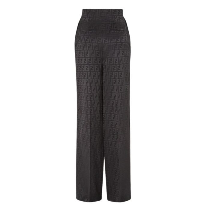 FENDI BLACK SILK PANTS