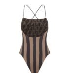 FENDI SWIMSUIT BEIGE LYCRA REVERSIBLE