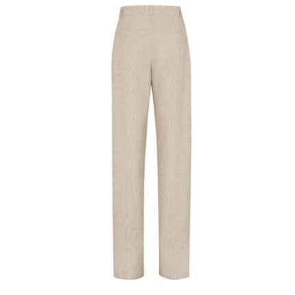FENDI PANTS MICRO-CHECK WOOL