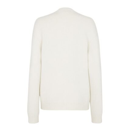 FENDI WHITE CASHMERE CARDIGAN