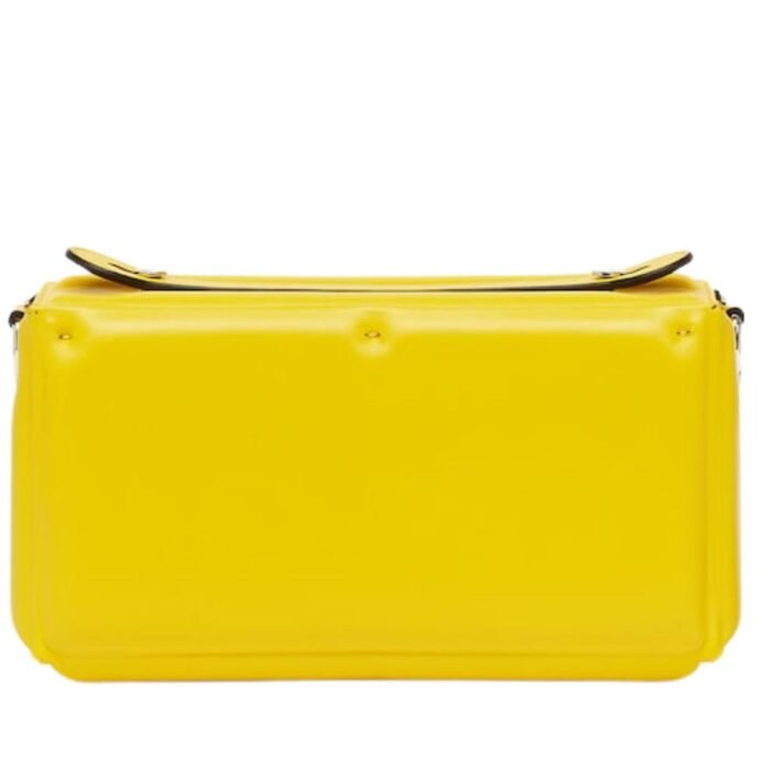 FENDI SOFT TRUNK BAGUETTE PADDED NAPPA LEATHER BAG