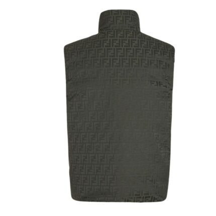 FENDI VEST GREEN FF NYLON GILET